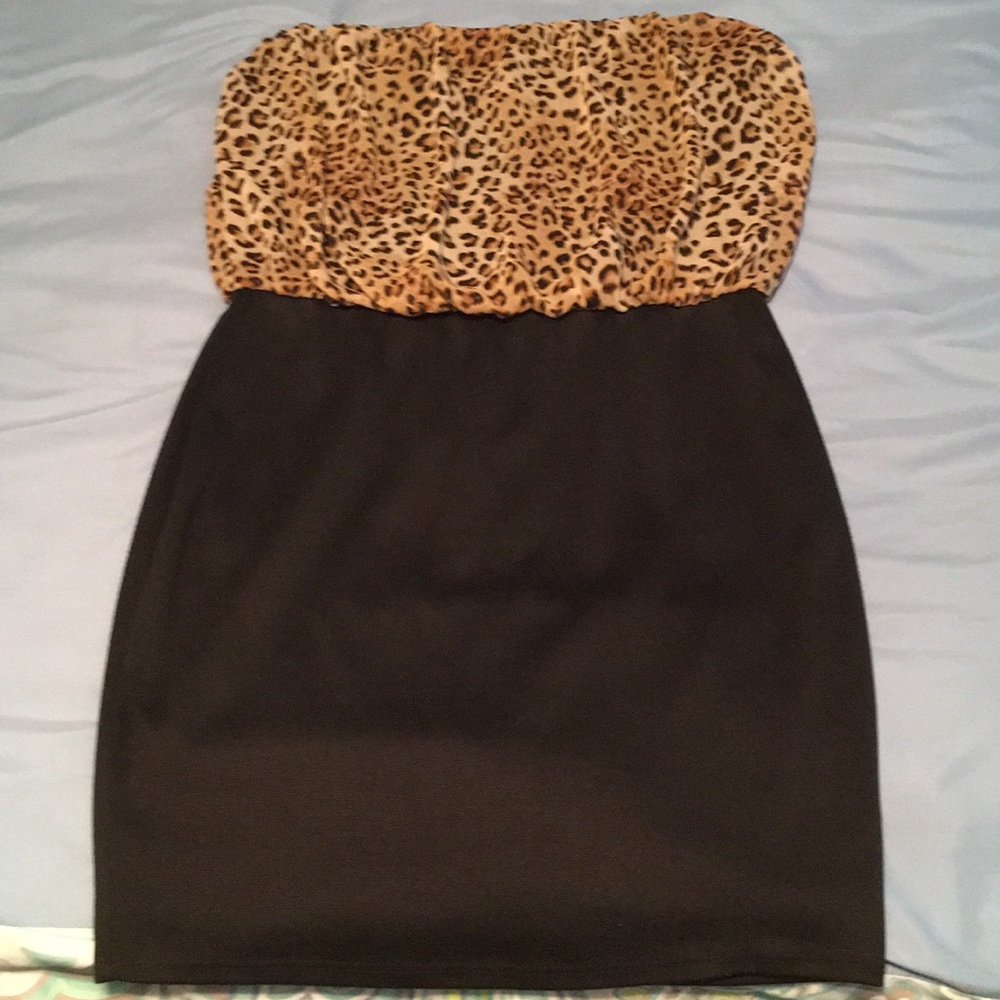 Strapless wet seal dress